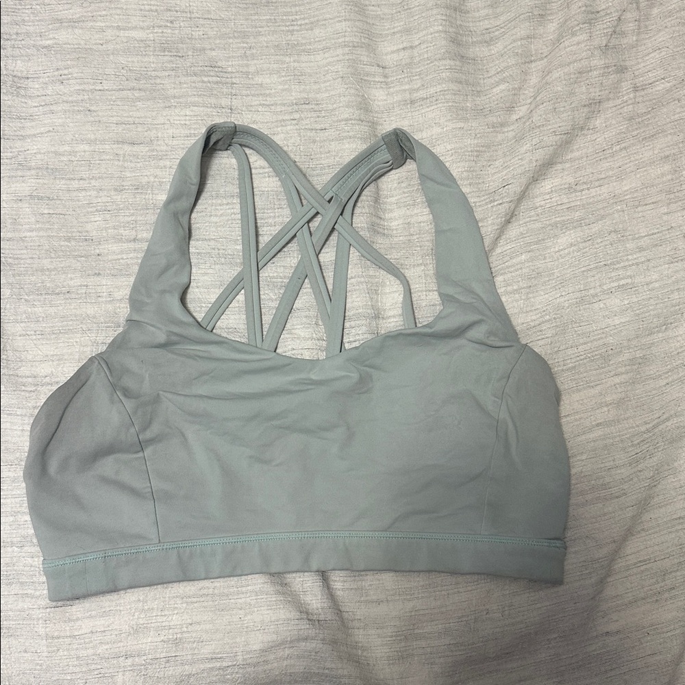 Gray Strappy Sports Bra - Size 8